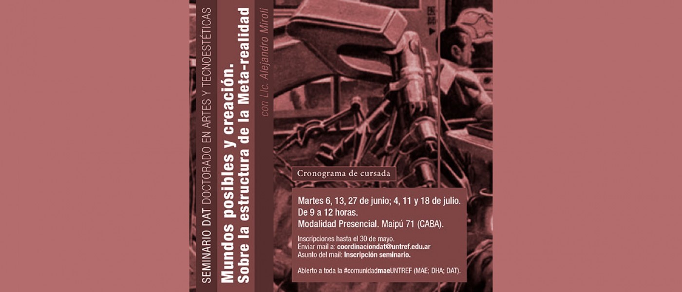 Doctorado en Artes y Tecnoestéticas UNTREF